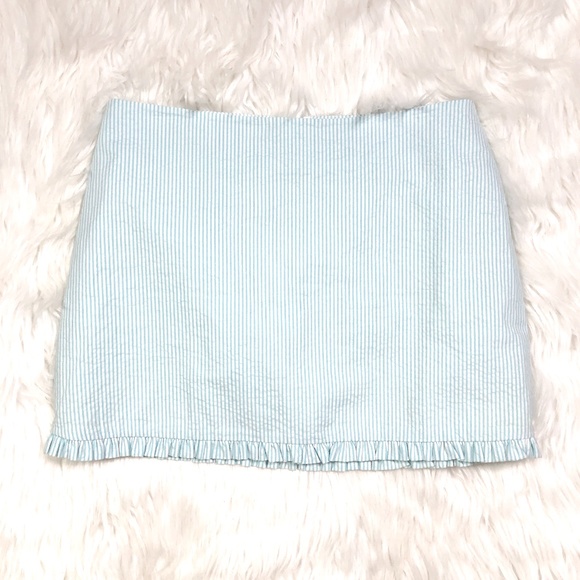 Lilly Pulitzer Dresses & Skirts - Lilly Pulitzer Turquoise Seersucker Skirt